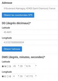 Coordonnees du lycee