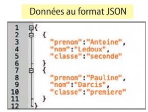 Format json